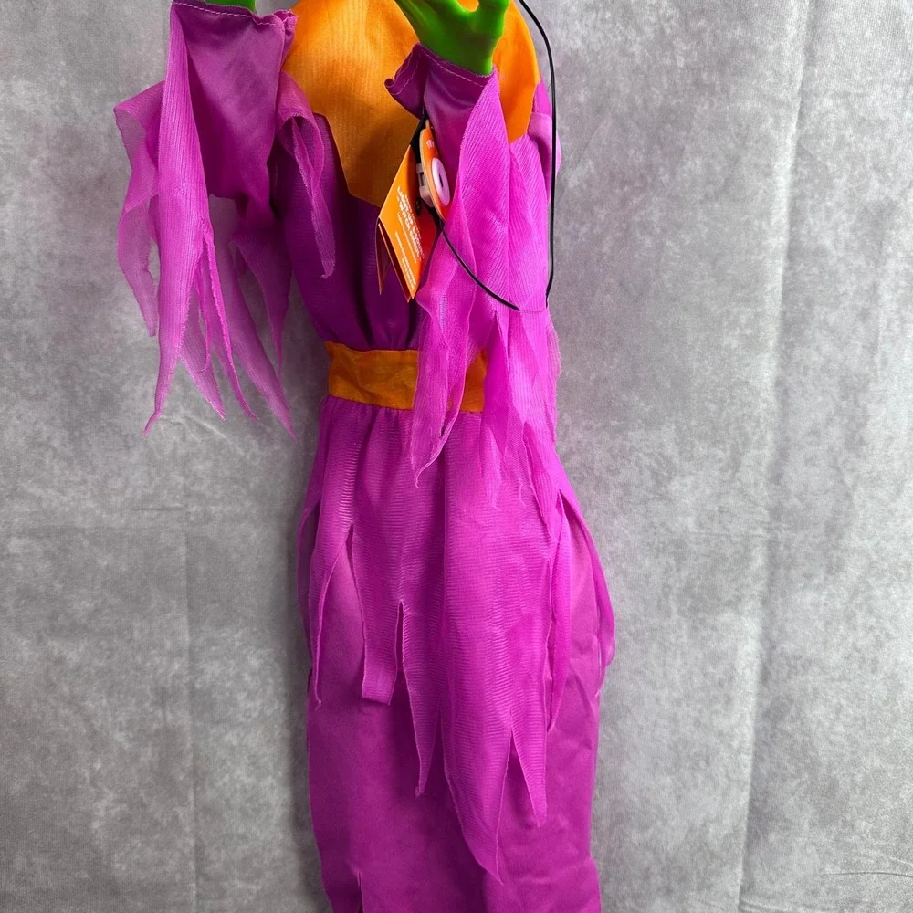 Target Halloween Hanging Animated Witch Purple Orange Green 240 43 6440 New
